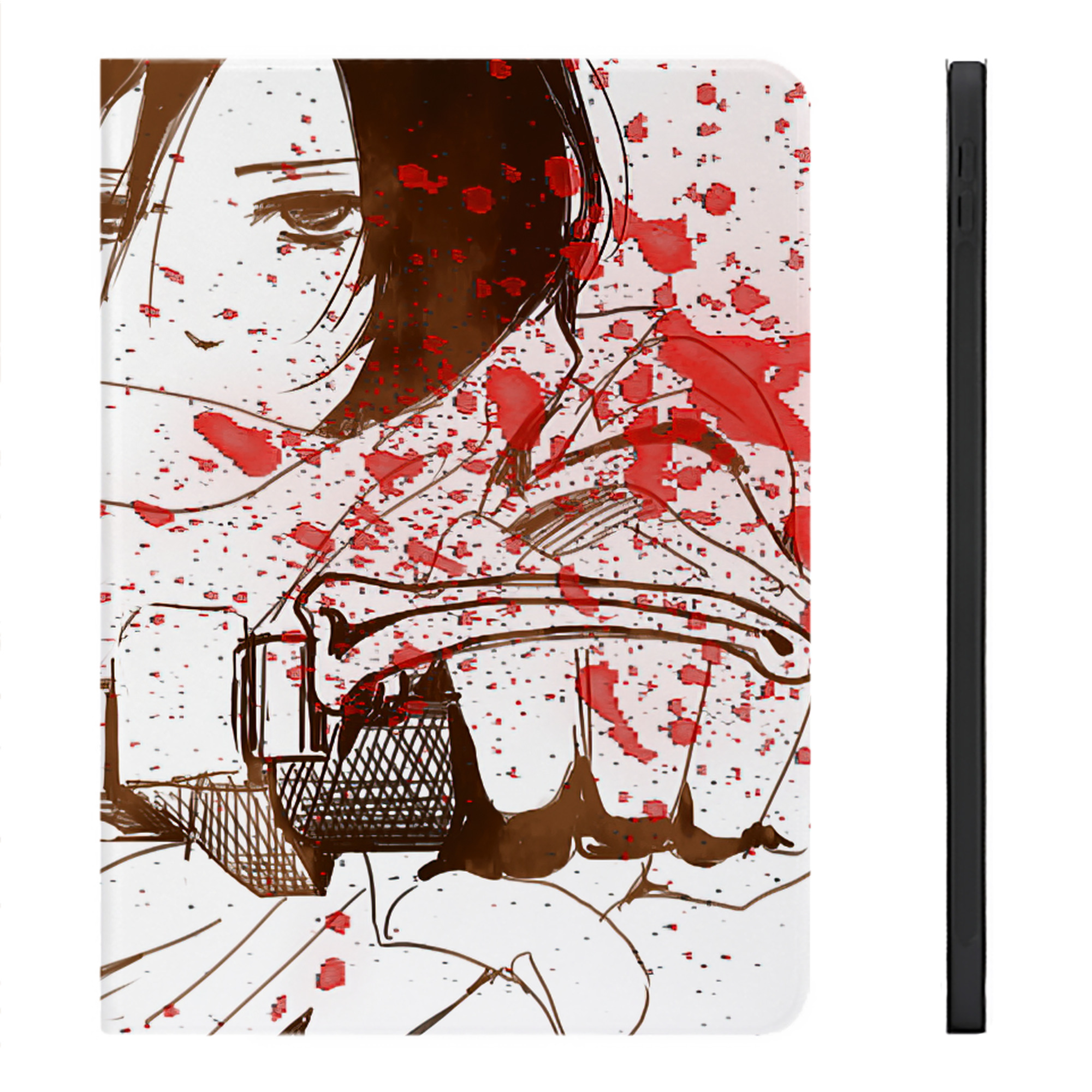 （画像用） 進撃の巨人 Attack on Titan IPadケース ペンホルダー付き ブックスタイルデザイン